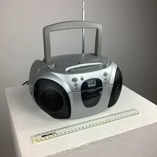 Silver Grundig Stereo Radio Cassette Recorder