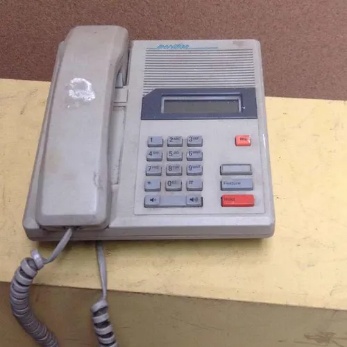 grey BT Meridian coded push button telephone