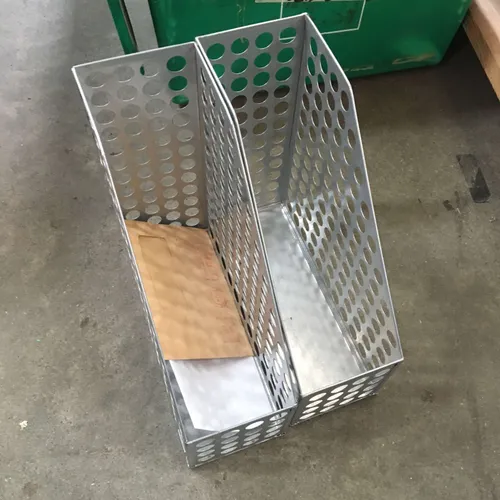 Silver Metal Document / Magazine Holders