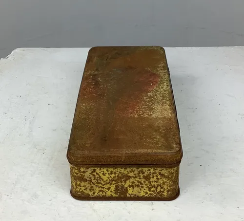 Yellow Rusted Metal Box