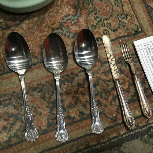 Silver Cutlery Set - 5 Pieces