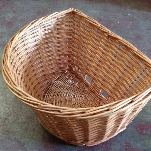 wicker bicycle basket