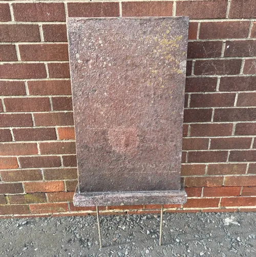 Red Stone Grave Stone H85cm W55cm