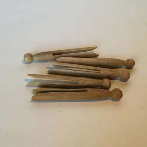 period wooden clothes pegs