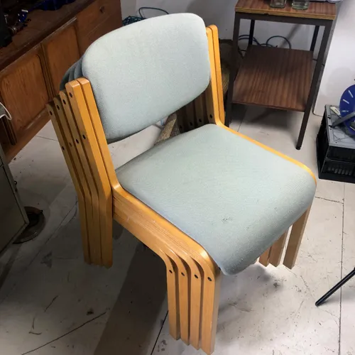 Office/nursing home chair mint green fabric