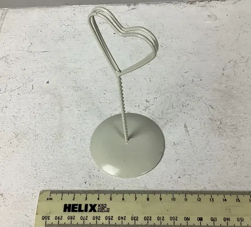 Cream Heart Shaped Card / Place Holder