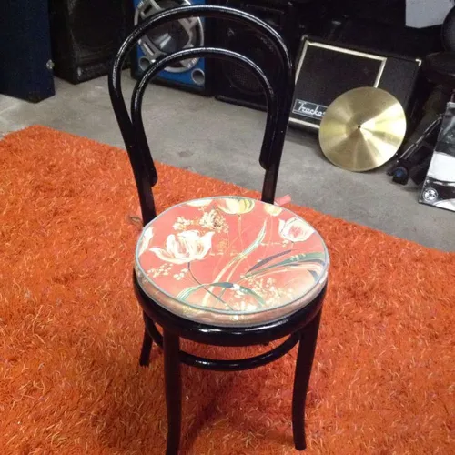 Black painted wood Bentwood chair