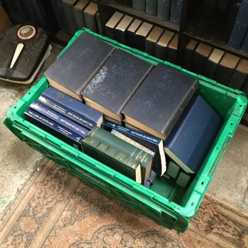 Crate of Period Law Books