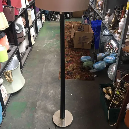 Black and Gold Standard Lamp with Shade