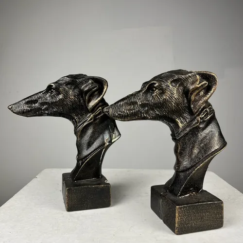 Heavy Dog Head/Bust Ornament