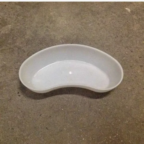 white plastic kidney bowl