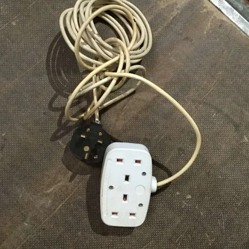 Extension cable with black plug