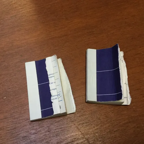 Quantity of Used Cheque Stubs