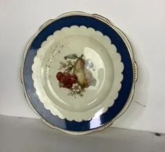 Blue and White Pear Fruit Decorative Plates (2 Available)