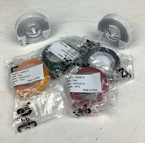 Various Braille Label Maker Tapes