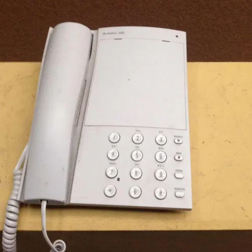 Berkshire 200 white corded push button telephone