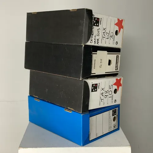 Assorted Narrow / Slim Cardboard File Boxes 