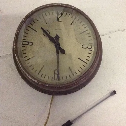 Synchronome analogue period wall clock with cream face