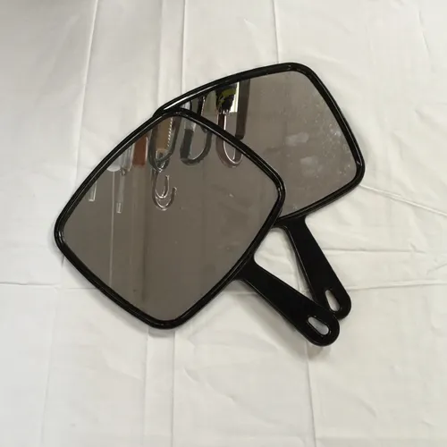 Black Barbers Hairdressers Hand Mirror