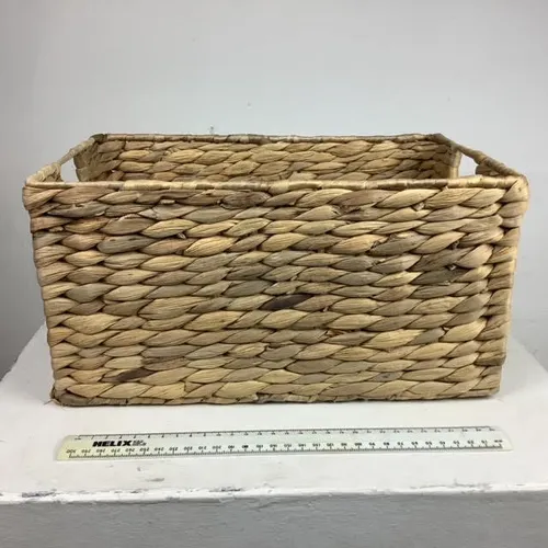Water Hyacinth Woven Storage Basket