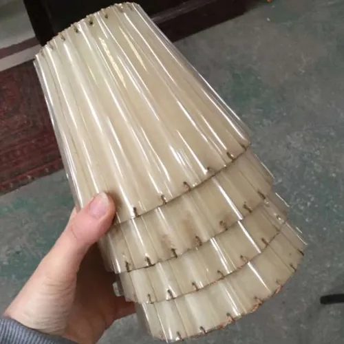 Small plastic covered lampshades