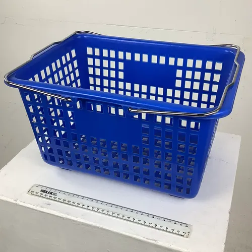 Blue Plastic Shopping Basket (2 available)