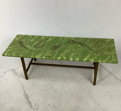 Green Marble Effect Coffee Table