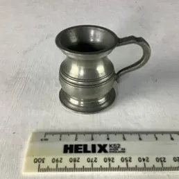 Small Silver Metal Tankard