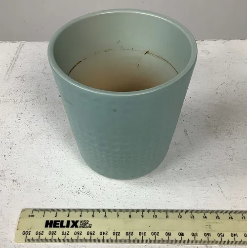 Small Blue Ceramic Plant Pot