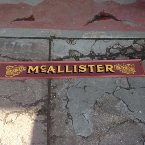 dressmaker shop sign