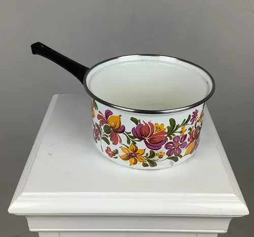 Orange and Yellow Floral Pot Pan