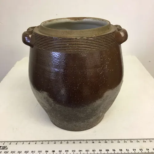Brown earthenware pot