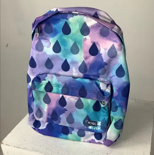 Blue and Purple Raindrop Backpack