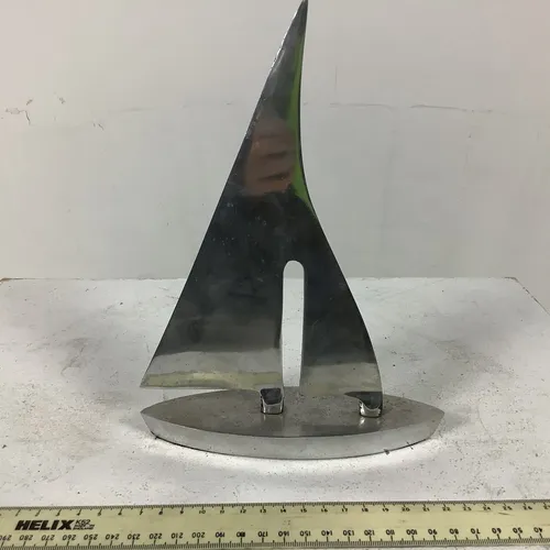 Silver Boat Ornament