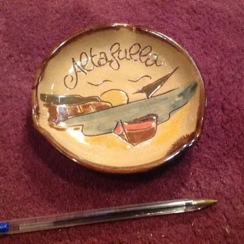Ceramic souvenir ashtray (Altafulla Beach)