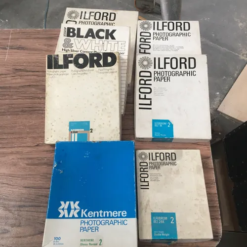 Boxes of Ilford Photography Paper