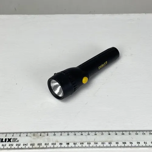 Black and yellow plastic gelert torch/ flashlight