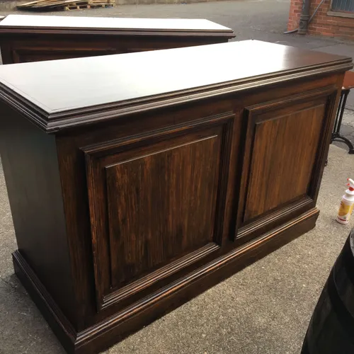 Wooden Bar Counter Unit (In 2 Parts)
