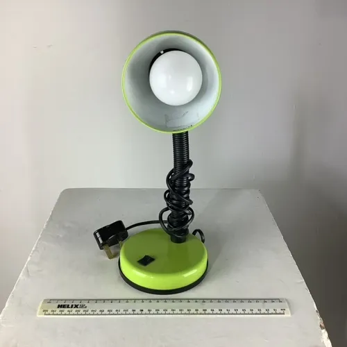 Green and Black Anglepoise Lamp