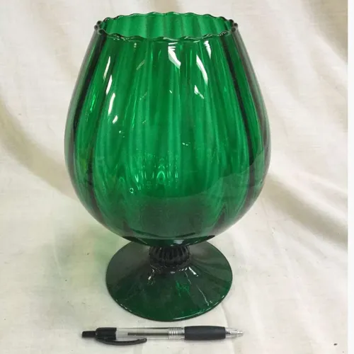 Green Glass Vase/Potpourri bowl