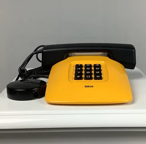 Yellow and Black Iskra Phone