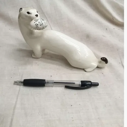 White ferret figurine