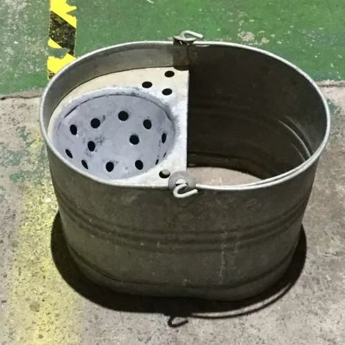 Metal mop bucket