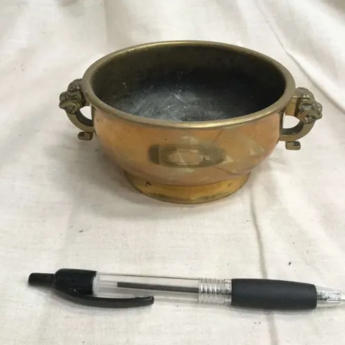 Brass Bowl with Handles