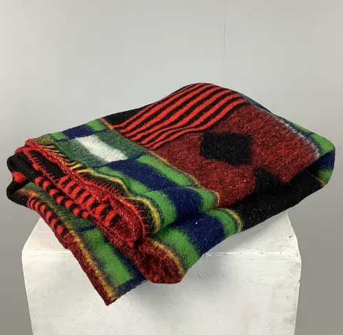 Multi Coloured Patterned Blanket