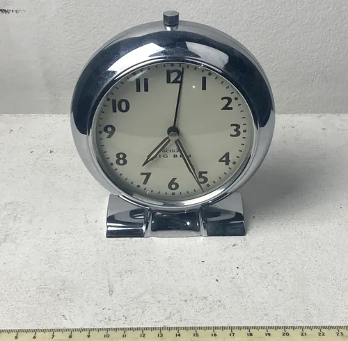 Silver Westclox Big Ben Clock
