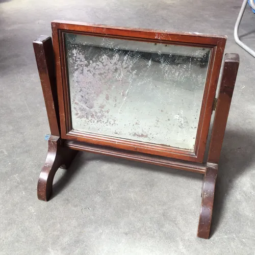 Period Wood Frame Freestanding Mirror