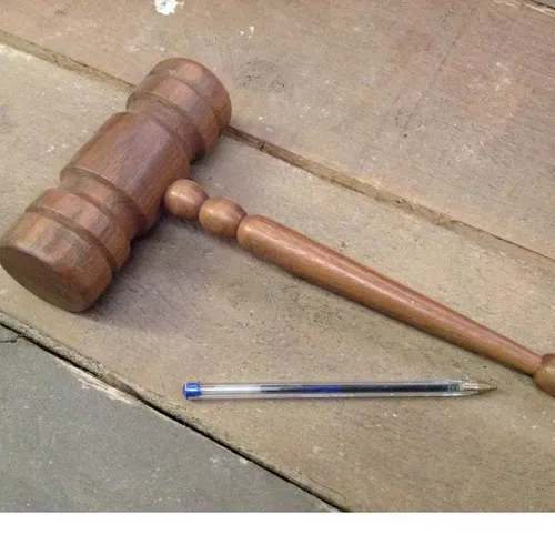 wooden gavel