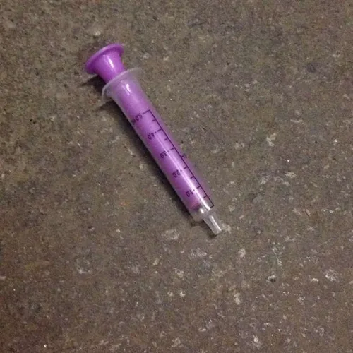 plastic syringe A