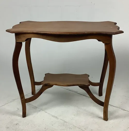 Wooden Two Tier Side Table